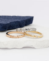 Becoming Luxury Eternity Mama 14K Hvidguld Ring m. Lab-Grown Diamanter