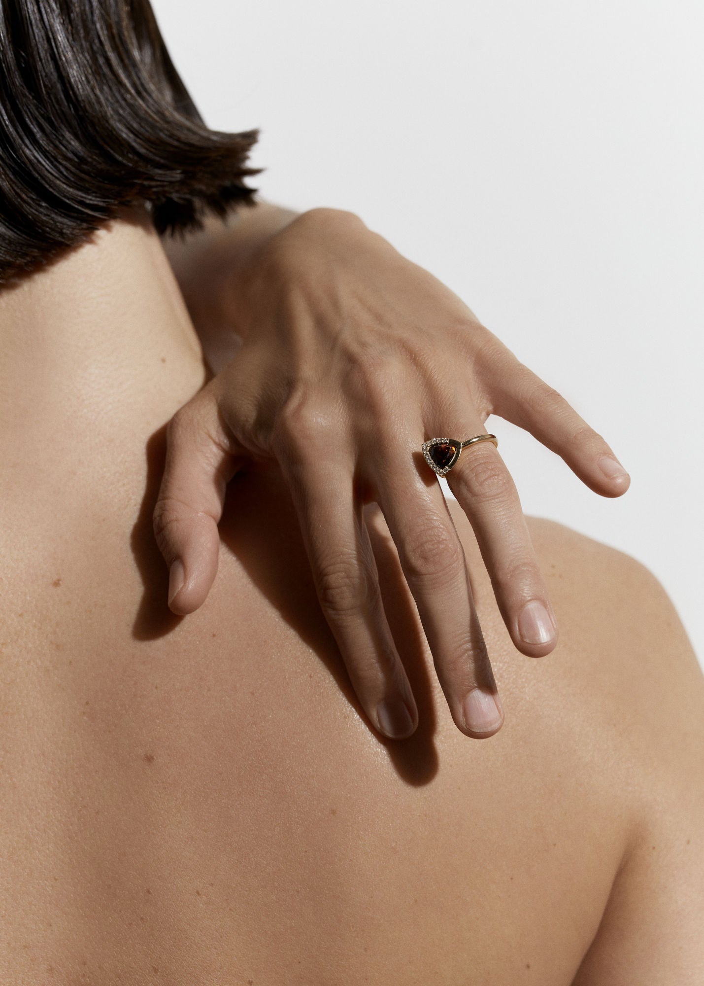 Bloom 3-ring i 18K eller 14K guld, Hvidguld eller Rosaguld m. Turmalin og Diamanter