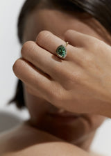 Bloom 7 18K eller 14K Guld, Hvidgulds eller Rosaguld Ring m. Turmalin & Diamanter