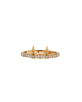 Jaw Lower 18K Gold Ring w. Lab-Grown Diamond