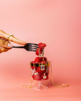 Jollie Detachable 14K Gold Pendant w. Pink Topaz