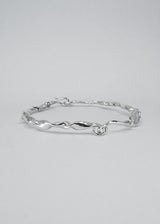Lactuca II Silver Bangle