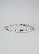 Lactuca II Silver Bangle