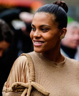 Lilac Flower Gold Plated Earrings