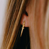 Alligator Mini Gold Plated Studs