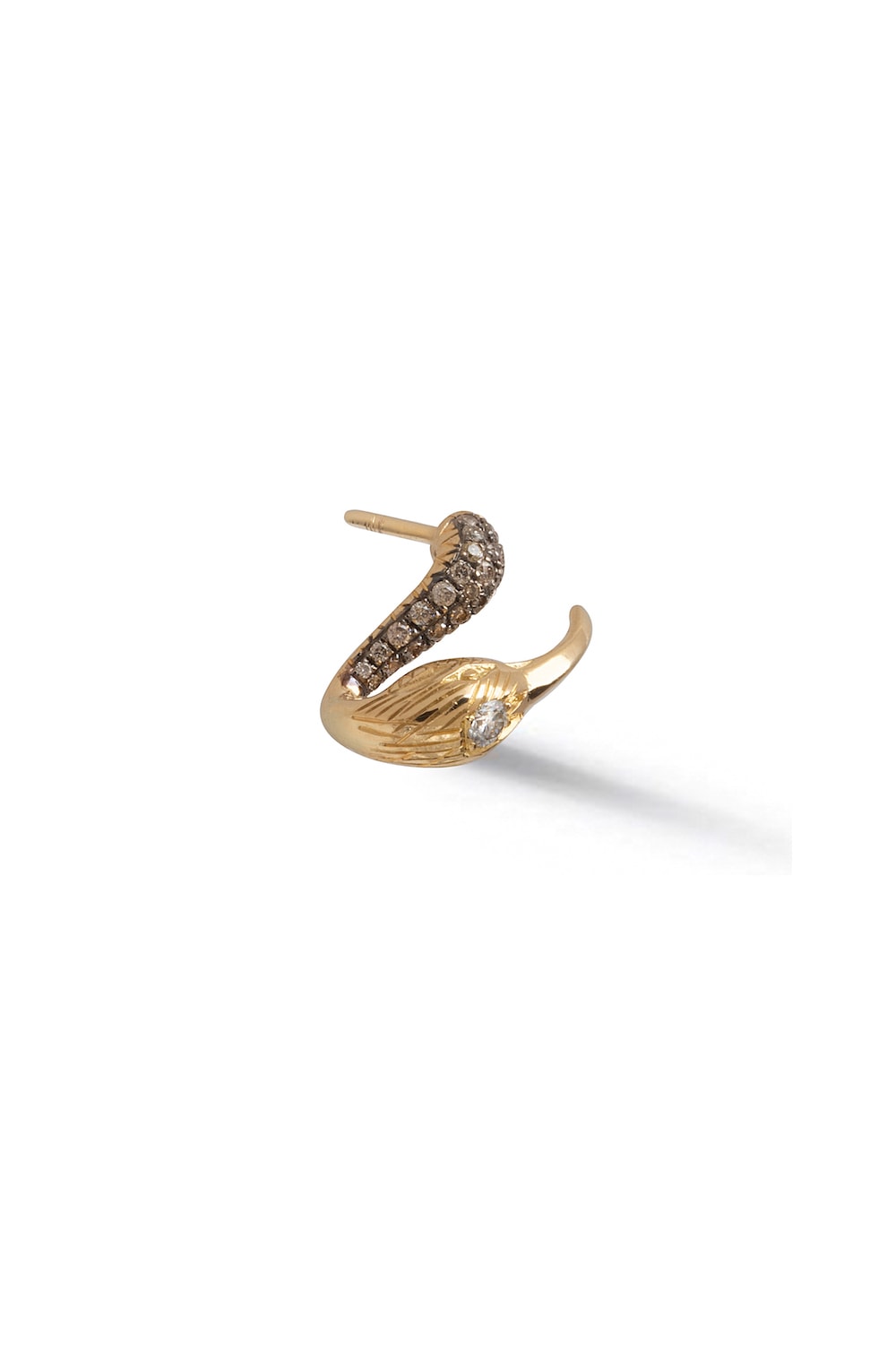 Le Bec x 2 18K Guld Øreringe m. Diamant