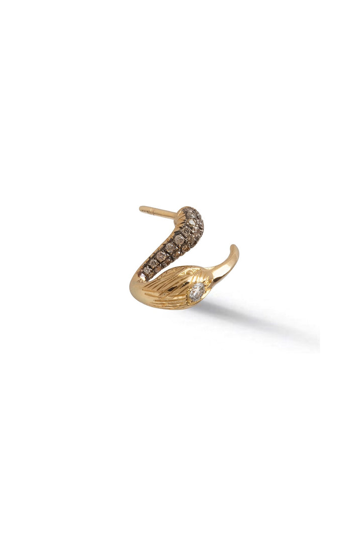 Le Bec x 2 18K Guld Øreringe m. Diamant