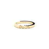 Becoming Mama Plain 18K Gold Ring