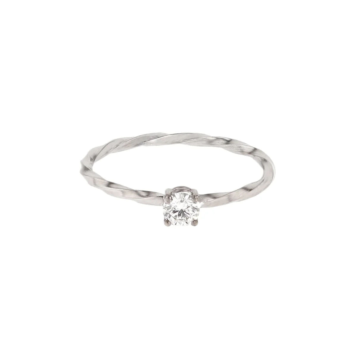 Miss Martha 14K Whitegold Ring w. Diamond