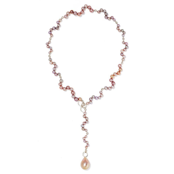 Multi Function sølv Halskæde m. perler