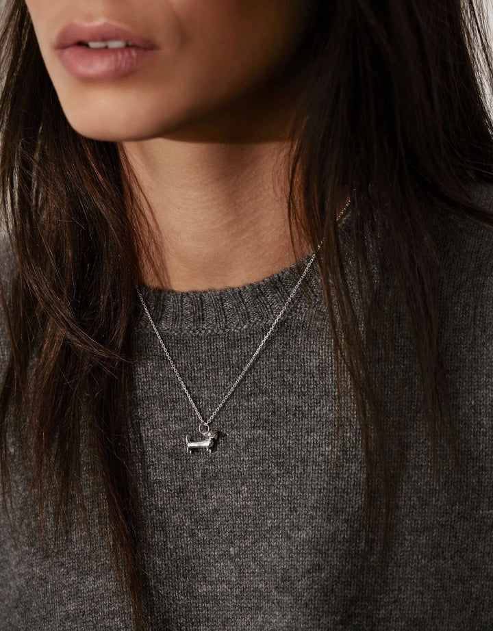 Dachshund Silver Necklace