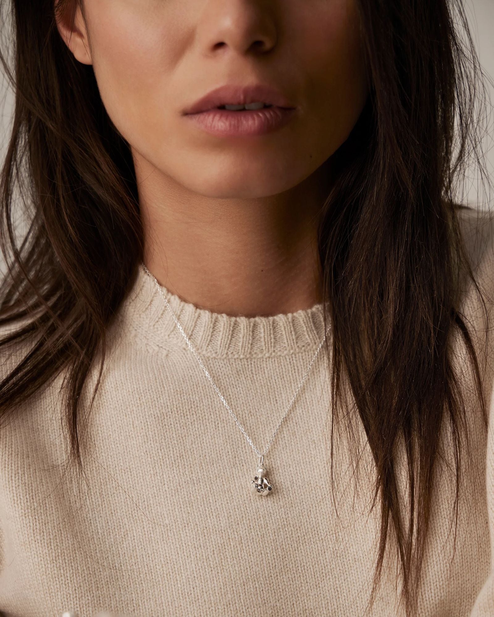 Bear Silver Necklace