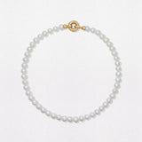 Klassisk Perle Choker 18k Guld Halskæde