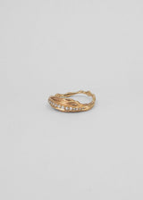 Palea Pavé-Goldring 14K I Diamant