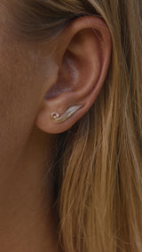 Palea Crawler 14K Gold Earring