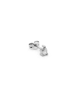 Pear 14K Whitegold Studs w. Lab-Grown Diamonds