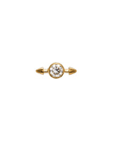 Pierced Diamond 18K Guld Ørestik m. Lab-Grown Diamant