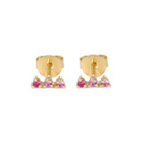 Pinky 14K Gold Plated Stud w. Zirkonia