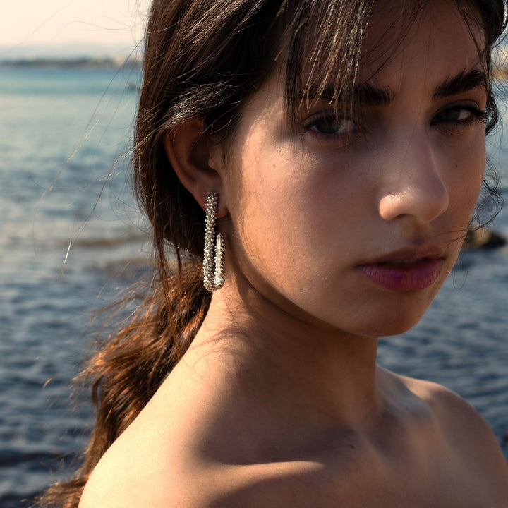 The Pleioni Silver Earrings