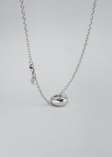 Puka Drop Silver Necklace
