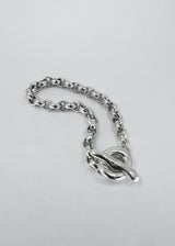 Puka Belcher Silver Bracelet