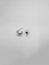Puka I Silver Hoops