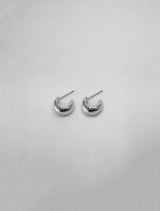 Puka II Silver Hoops