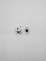 Puka I  Silver Hoops