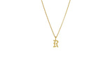 IX R Ice 22K Gold Plated Pendant