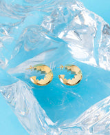 IX Inor 22K Gold Plated Hoop