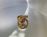 Resiliance 18K Rosegold, Whitegold or Gold Ring w. Lab-Grown Diamonds