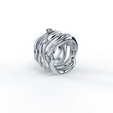 Bare Souls Five Shank 14K Hvidguld Ring m. 0,28 ct Diamanter