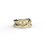 Bare Souls To Shank 18K Guld Ring m. 0,24 ct Diamanter