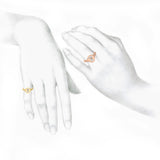 Alphabet 18K Rosegold Initial Z Signet Ring w. Solitaire Lab-Grown Diamond