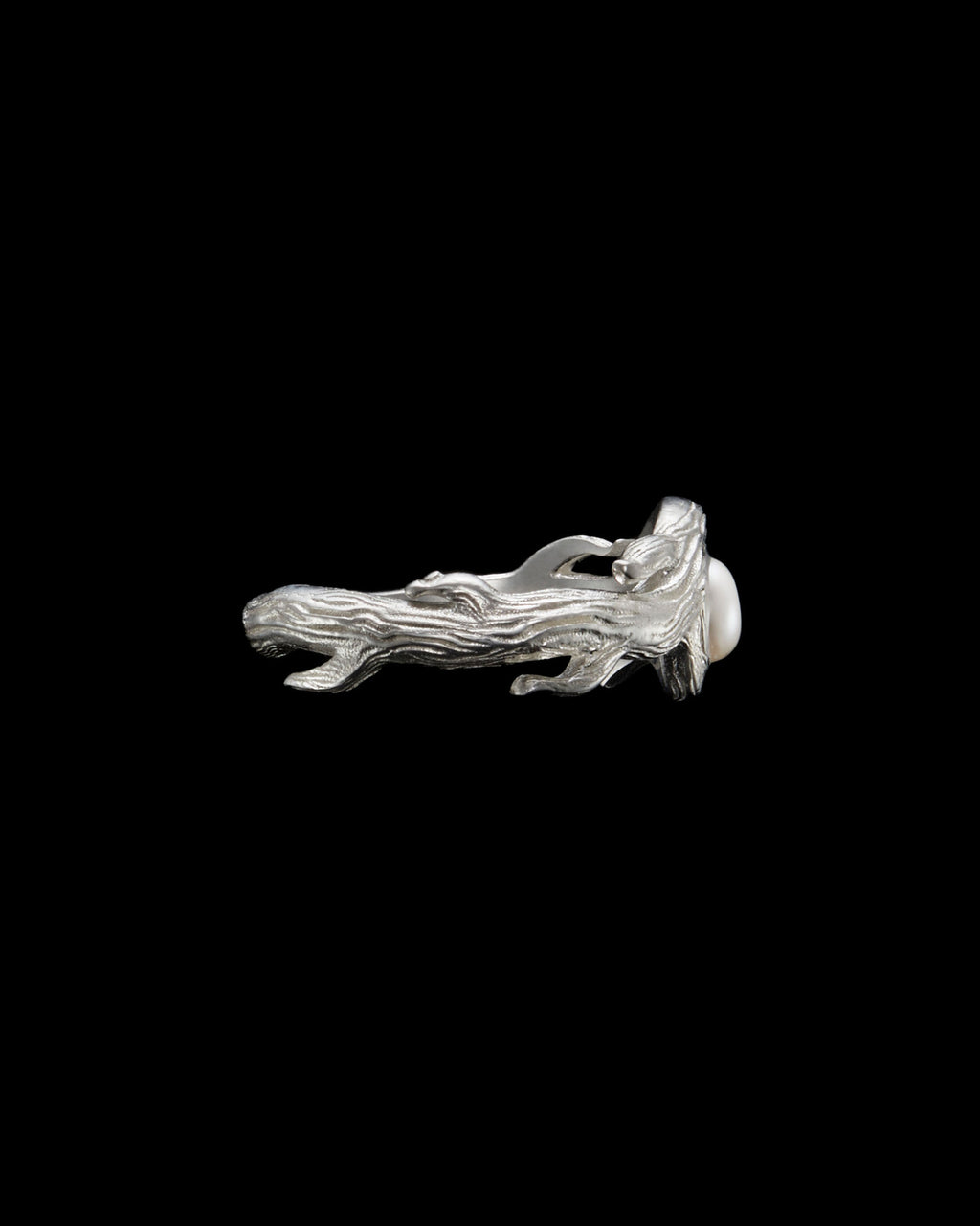 Secret Garden Silver Ring w. Pearl