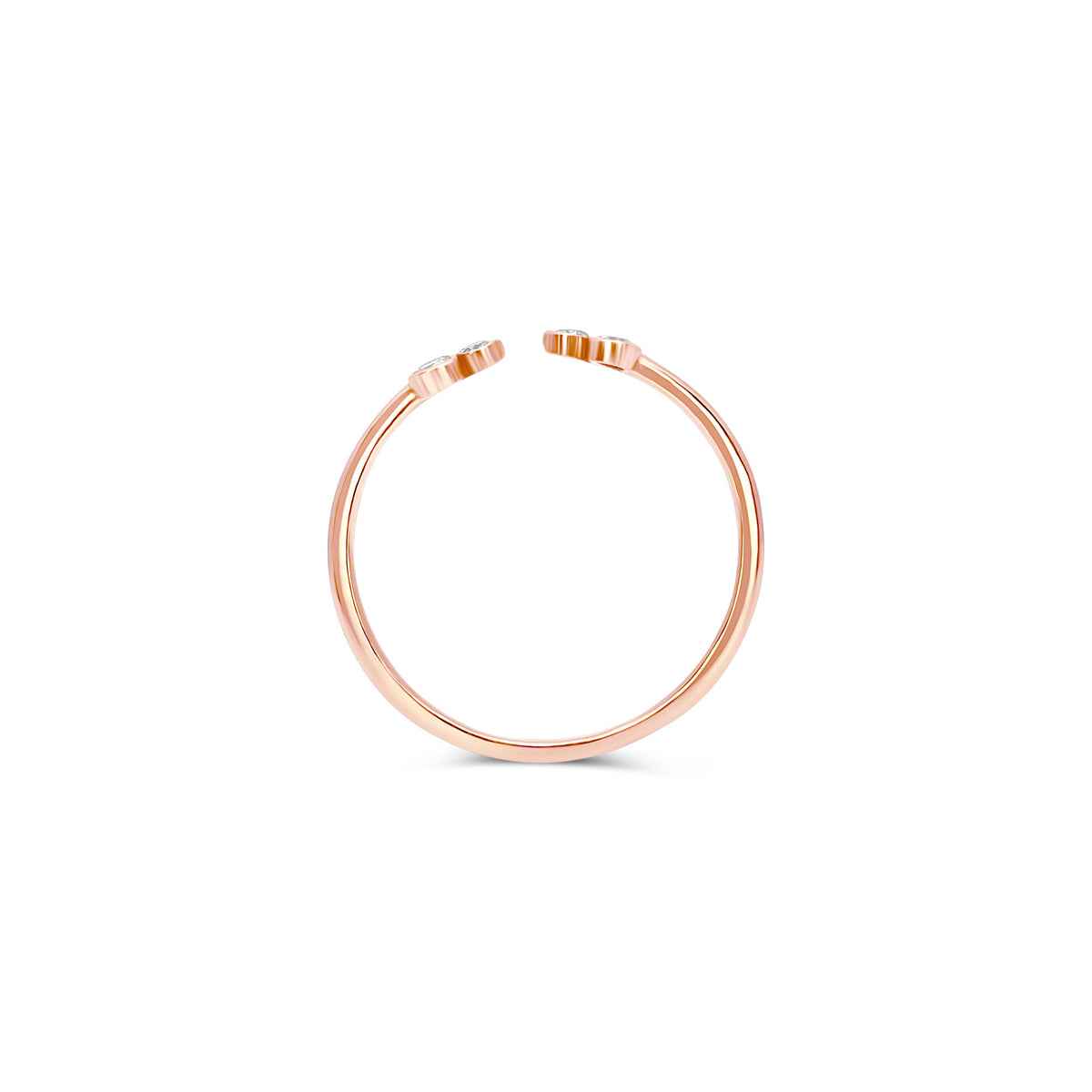 Blossom 14K Gold Ring w. Diamonds