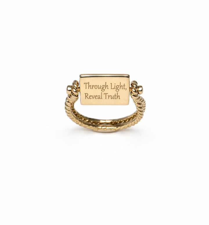 Truth & Light 14K Gold Ring w. A mix of Gemstones