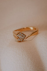 Pinky Promise 14K Gold Ring w. Diamonds