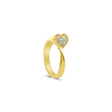 Pinky Promise 14K Gold Ring w. Diamonds