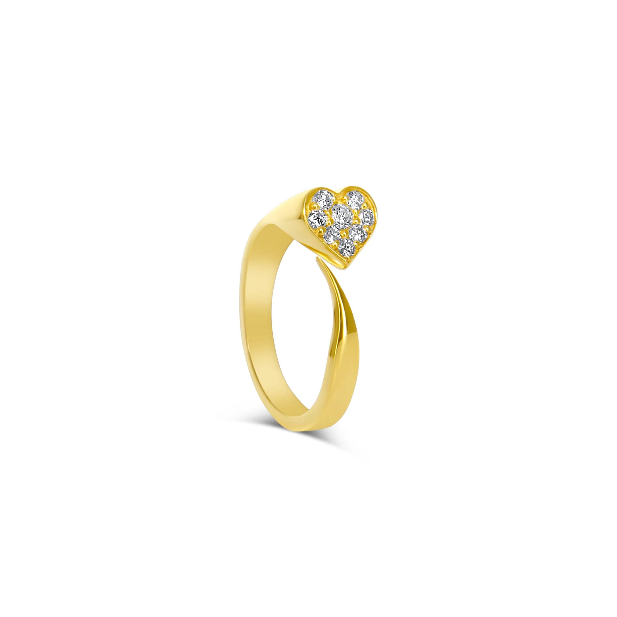 Pinky Promise 14K Gold Ring w. Diamonds