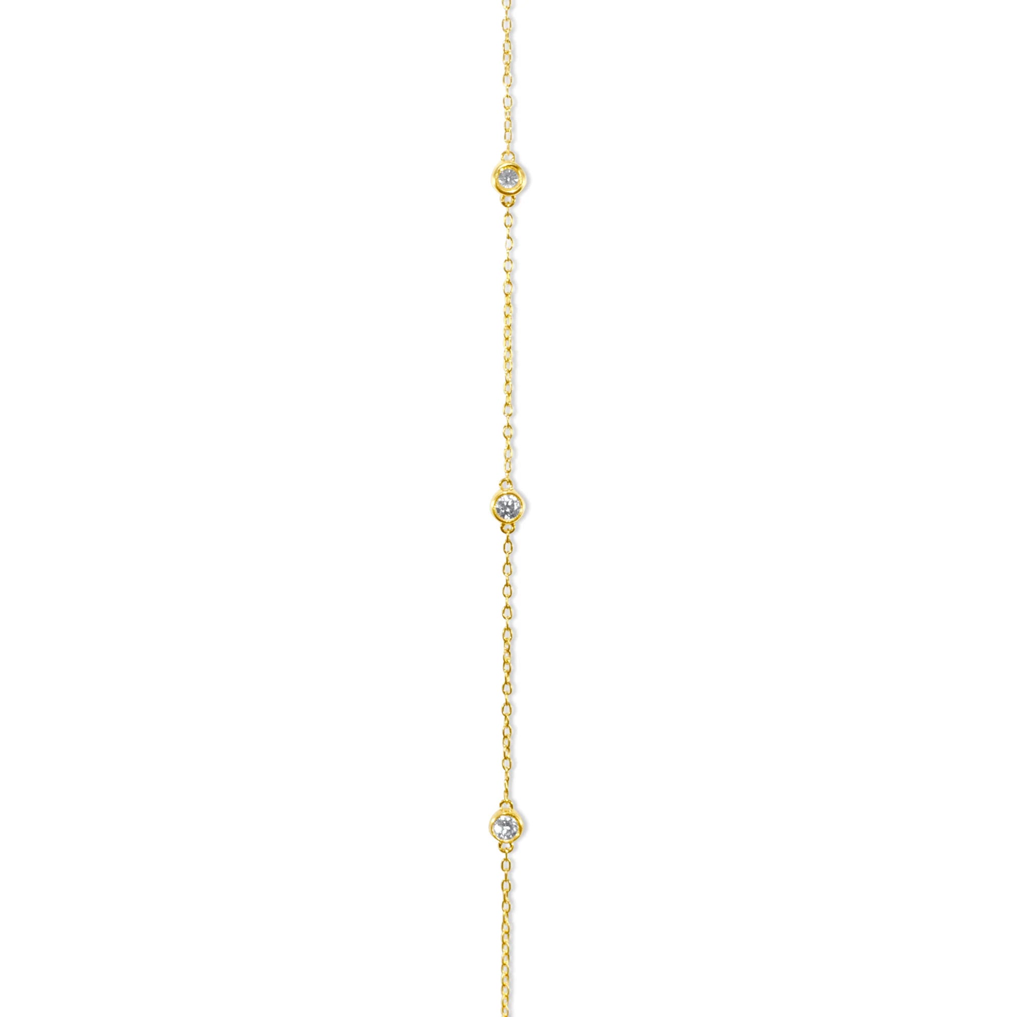 Mini 18K Gold Handchain w. Diamonds