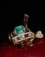 Pinky Promise 14K Gold Ring w. Diamonds