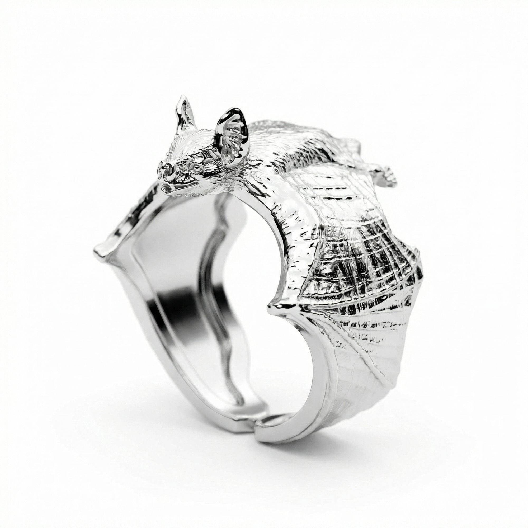 Sølv Flagermus Ring