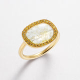Yellow Diamond Slice 18K Gold Ring