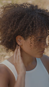 Spuma III Ohrstecker 14K Gold I Diamant