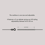 Diamond geschnittene goldene oder silberne Halskette