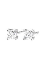 Solitaire Mini 18K Whitegold Stud w. Lab-Grown Diamond