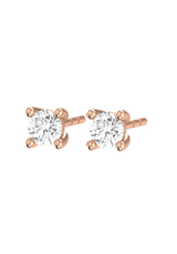 Solitaire Mini 18K Stud Earring w. Lab-Grown Diamond