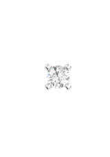 Solitaire Mini 18K Whitegold Stud w. Lab-Grown Diamond