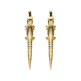 Alligator Gold Plated Earrings